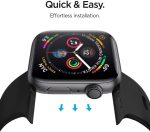 Apple Watch Band for 41mm / 40mm / 38mm Silicone Fit by Spigen for Models 7/6/SE/5/4/3/2/1 - Black - 061MP25405 - Image 5