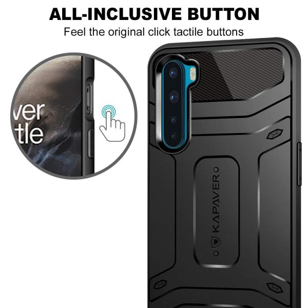 61sloGSzn1L._SL1080_ OnePlus Nord Rugged Case by KAPAVER - Black - Image 6