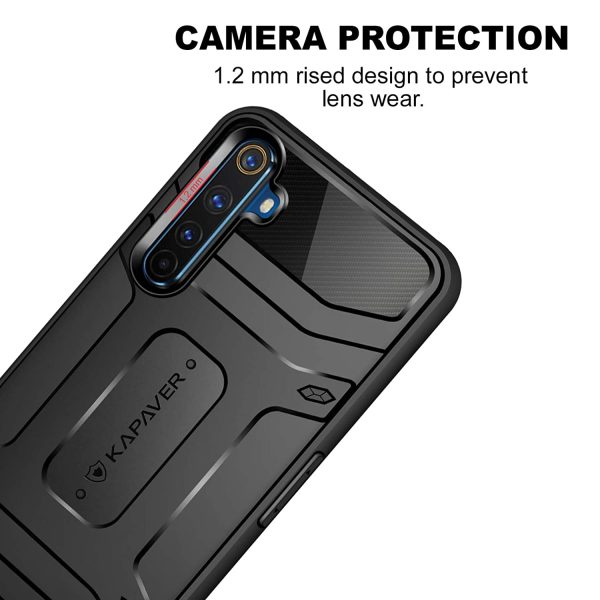 Realme 6 Pro Rugged Case by KAPAVER - Black - Image 7
