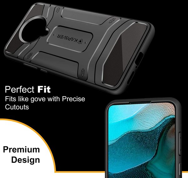 POCO F2 Pro Rugged Case by KAPAVER - Black - Image 5