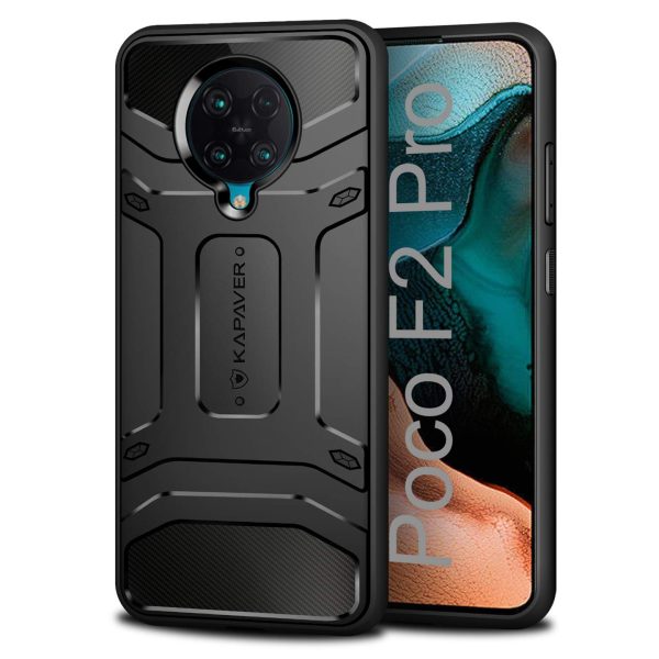 POCO F2 Pro Rugged Case by KAPAVER - Black - 100% Original