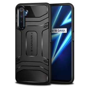 Realme 6 Pro Rugged Case by KAPAVER - Black
