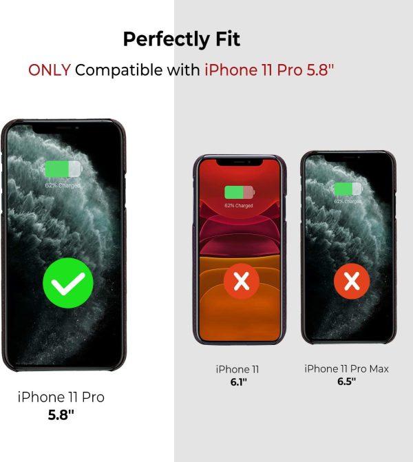 iPhone 11 Pro Aramid MagEZ Case by PITAKA - Black / Red Plain - Image 5