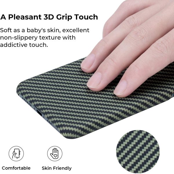 71L3QC3GkCL._AC_SL1500_ iPhone 11 Pro Max Aramid MagEZ Case by PITAKA - Black / Yellow Twill - Image 3