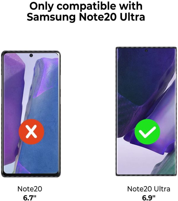 Galaxy Note 20 Ultra Aramid MagEZ Case by PITAKA - Black / Grey Twill - Image 6