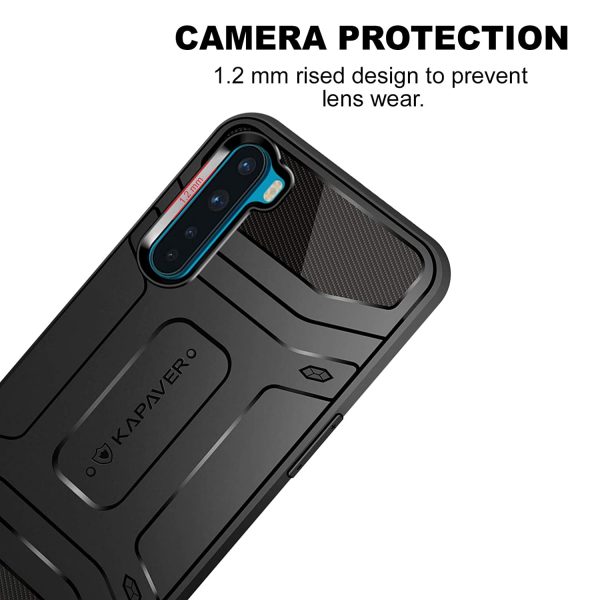 71ipbw2-zQL._SL1500_ OnePlus Nord Rugged Case by KAPAVER - Black - Image 2