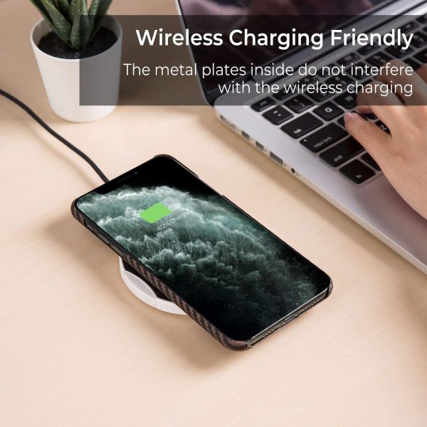 iPhone 11 Pro Max Aramid MagEZ Case by PITAKA - Black / Gold Twill - Image 8