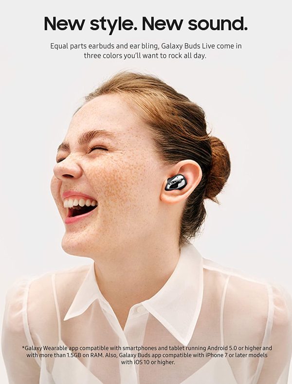Galaxy Buds Live with Active Noise Cancellation & Deep Sound Stage - Mystic Black - Image 5