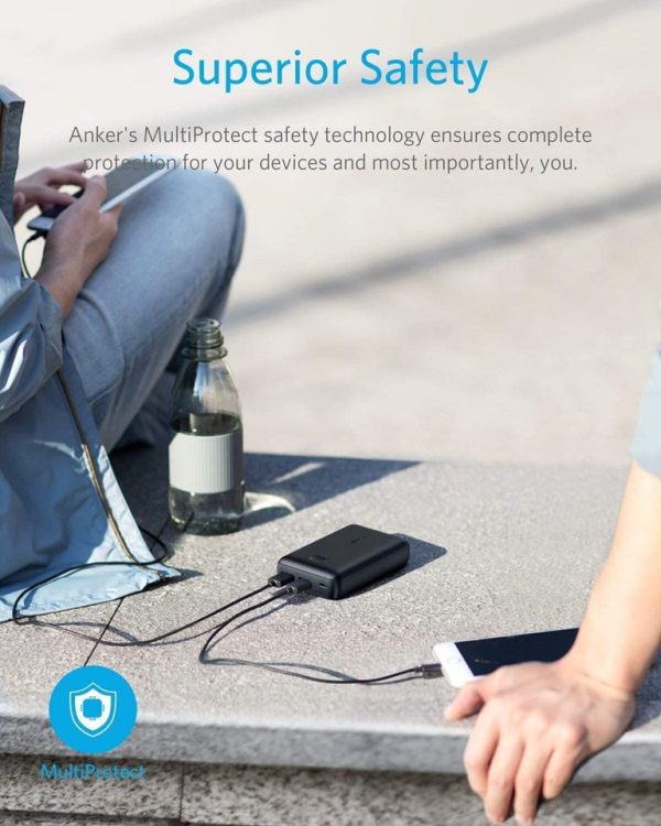 A1223H11-4 Anker PowerCore Select 10000 12W Power Bank - A1223H11 - Black - Image 4