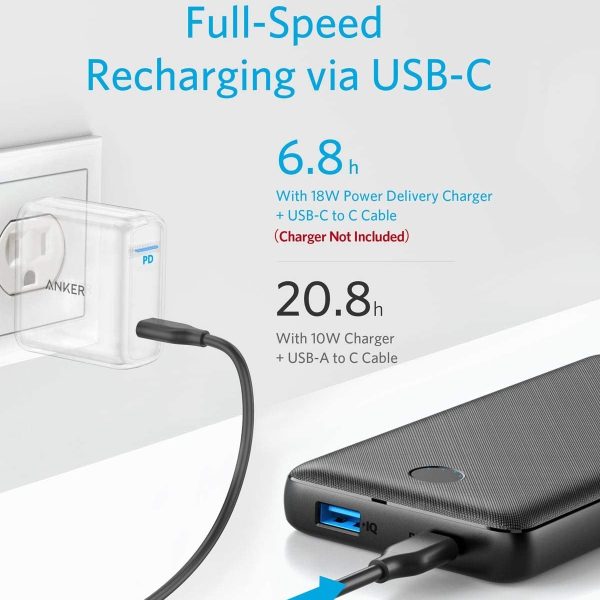 Anker 525 Powercore 20000 Powerbank - Black - A1287614 - BIS - Image 4
