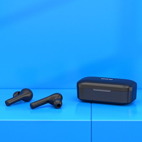 QCY T5S True Wireless Bluetooth 5.0 Earbuds TWS Sports Low Latency Binaural In-ear Headphone - Black - Image 4