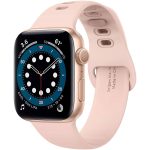 Apple Watch Band for 45 mm / 44mm / 42mm Silicone Fit by Spigen for Models 7/6/SE/5/4/3/2/1 - Rose Gold - 062MP25401
