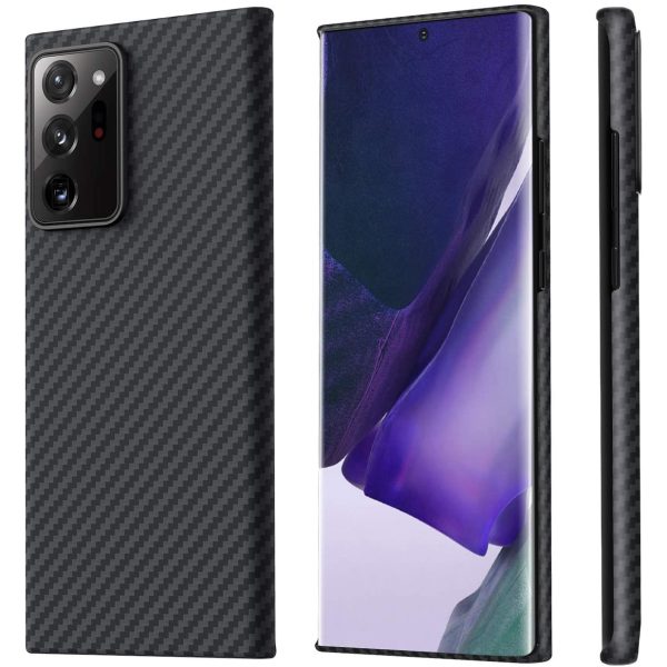 Galaxy Note 20 Ultra Aramid MagEZ Case by PITAKA - Black / Grey Twill - Image 1