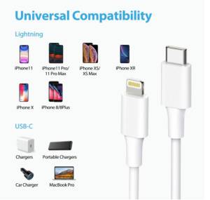 USB-C to Lightning Cable 2M