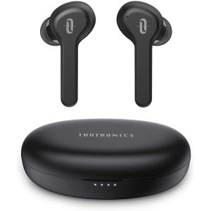 TaoTronics SoundLiberty 53 [2020 Upgrade] in-Ear Wireless Headphones IPX8 Waterproof 50H Playtime TWS Bass Stereo Bluetooth Earbuds - Black - TT-BH053
