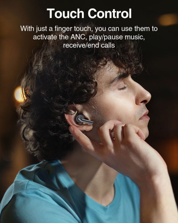 TaoTronics Purecore ANC Enhanced Deep Bass TWS Earbuds - Black - TT-BH1003 - Image 4