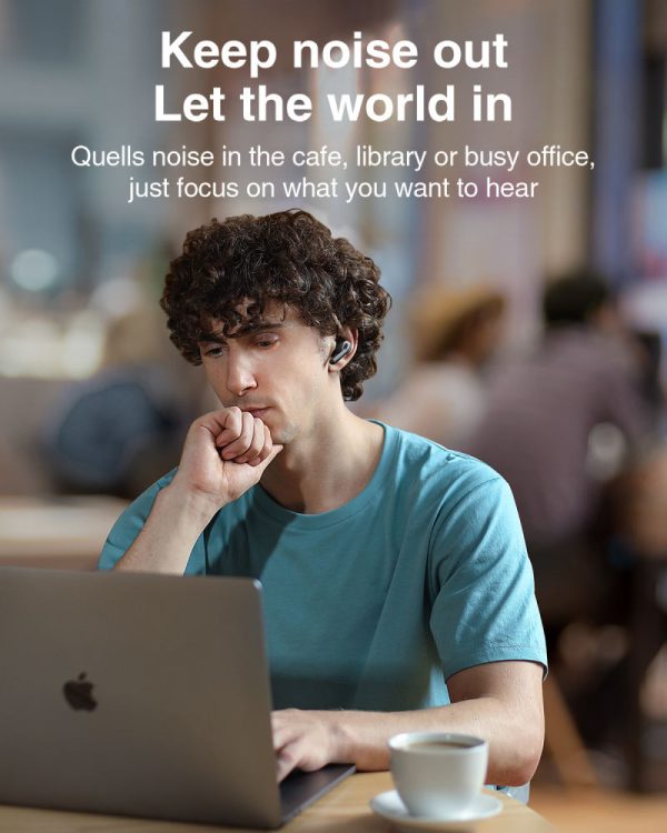 TaoTronics Purecore ANC Enhanced Deep Bass TWS Earbuds - Black - TT-BH1003 - Image 5