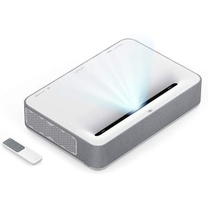 VAVA 4K UHD Laser Projector TV Home Theatre | Bright 2500 Lumens | Ultra Short Throw | HDR10 | Built-in Harman Kardon Sound Bar | ALPD 3.0 | Smart Android System - White