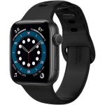 Apple Watch Band for 44mm / 42mm Silicone Fit by Spigen for Models 6/SE/5/4/3/2/1 - Black - 062MP25400
