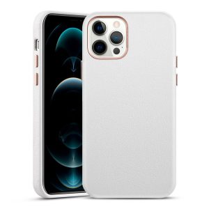 Apple iPhone 12 Pro Max Metro Premium Real Leather Case by ESR - White