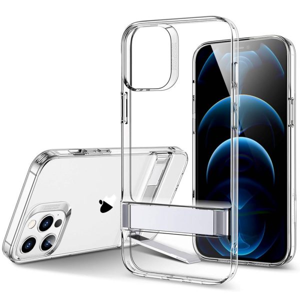 Apple iPhone 12 Pro Max Air Shield Boost Kickstand Case – Clear - Image 4