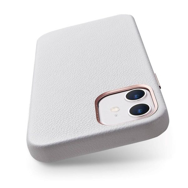 Apple iPhone 12 mini Metro Premium Real Leather Case by ESR - White - Image 3
