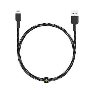 Aukey Fast Charging Cable to USB /1.2M, Black Compatible for iPhones, iOS Devices, Fast Charging Tablets and Bluetooth Headphones CB-BAL3 - Black