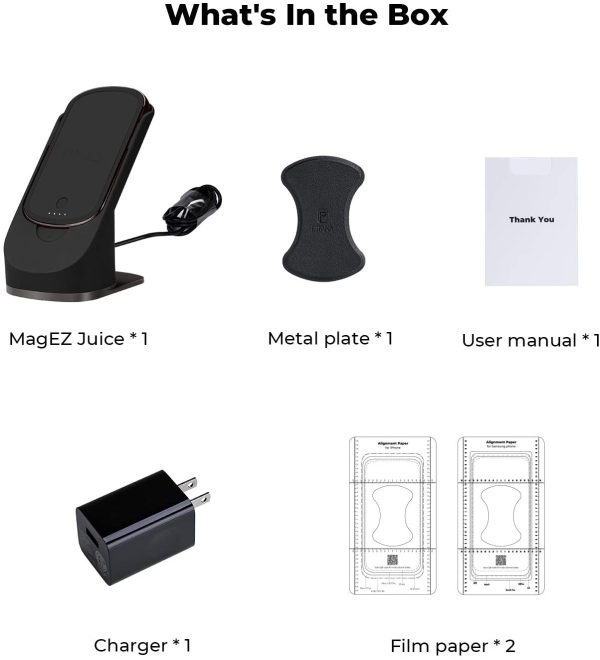 MagEZ Juice by PITAKA Wireless Charging Stand Dock Power Bank Aramid Fiber Type C Port - Image 8