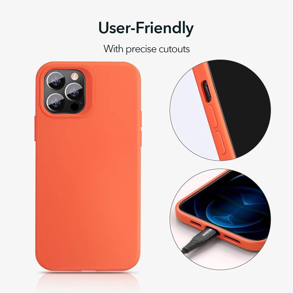 Apple iPhone 12 Pro Max Cloud Super Soft Case by ESR - Coral Orange - Image 5