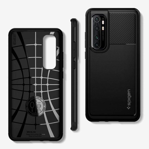 61F0Xsp55ZL._AC_SL1000_ Mi Note 10 Lite Rugged Armor Case by Spigen Matte Black ACS01306 - Image 3