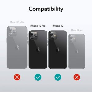 Apple iPhone 12 / iPhone 12 Pro Air Armor Rugged TPU Case - Transparent Blue - Image 3