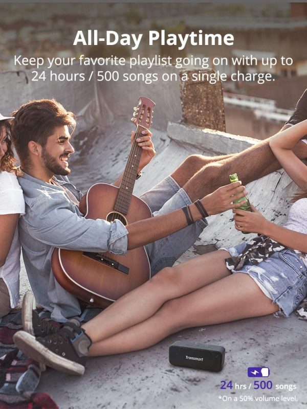 61QpvVwCbEL._AC_SL1000_ Tronsmart T2 Plus 20W Outdoor Waterproof Speakers - Black - GC - Image 7