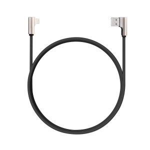 Aukey Fast Charging Cable to USB CB-BAL6/1.2 M, Black Compatible for iPhones, iOS Devices, Tablets, and Bluetooth Headphones - CB-BAL6 - Black