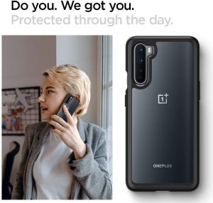 OnePlus Nord Ultra Hybrid Case by Spigen ACS00991 Matte Black - Image 3