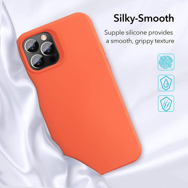 Apple iPhone 12 Pro Max Cloud Super Soft Case by ESR - Coral Orange - Image 8