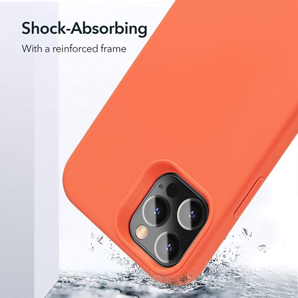 Apple iPhone 12 Pro Max Cloud Super Soft Case by ESR - Coral Orange - Image 4