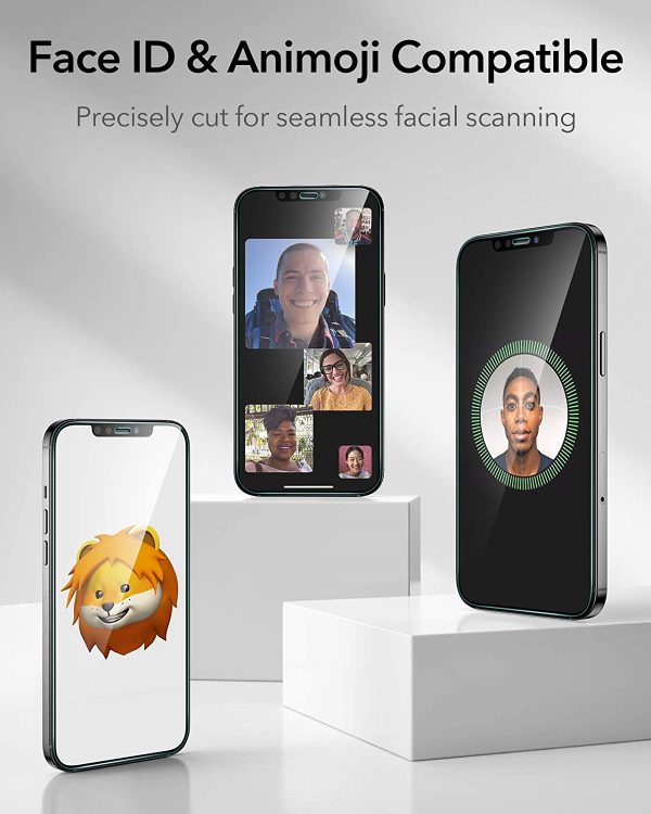 Apple iPhone 12 / iPhone 12 Pro Screen Shield Glass Protector 3 PACK with Easy Installation Frame by ESR - Image 3