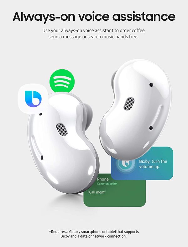 71BR0wr9oaL._AC_SL1500_ Galaxy Buds Live with Active Noise Cancellation & Deep Sound Stage - Mystic White - Image 3