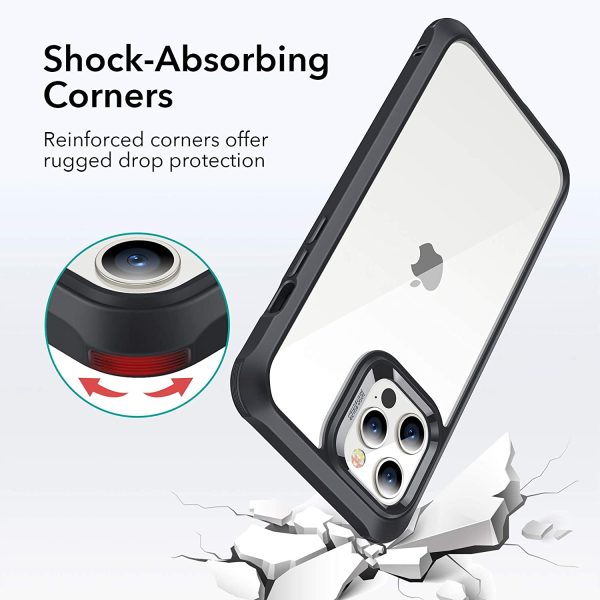 71G4u+JU3vL._AC_SL1500_ Apple iPhone 12 / iPhone 12 Pro Alliance Tough Case with 2 Tempered Glass by ESR - Black - Image 5