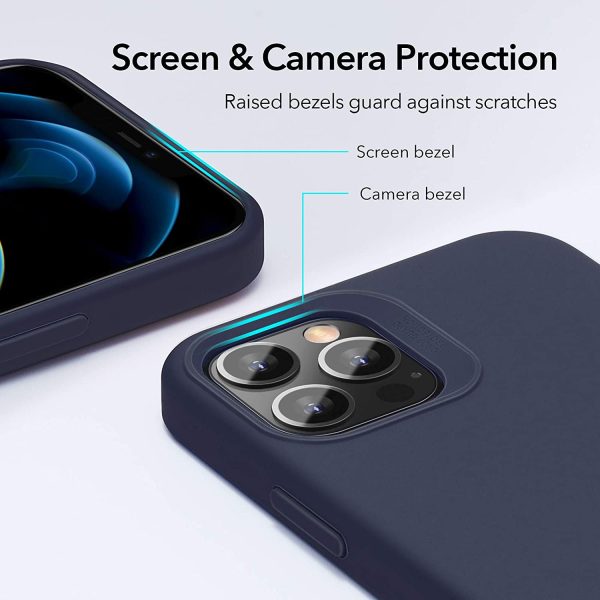 Apple iPhone 12 / iPhone 12 Pro Cloud Super Soft Case by ESR - Midnight Blue - Image 9