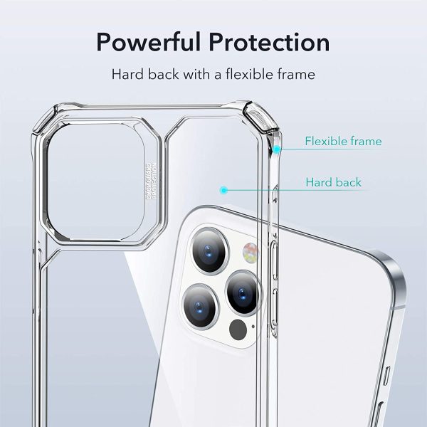 Apple iPhone 12 / iPhone 12 Pro Air Armor Rugged TPU Case - Clear - Image 6