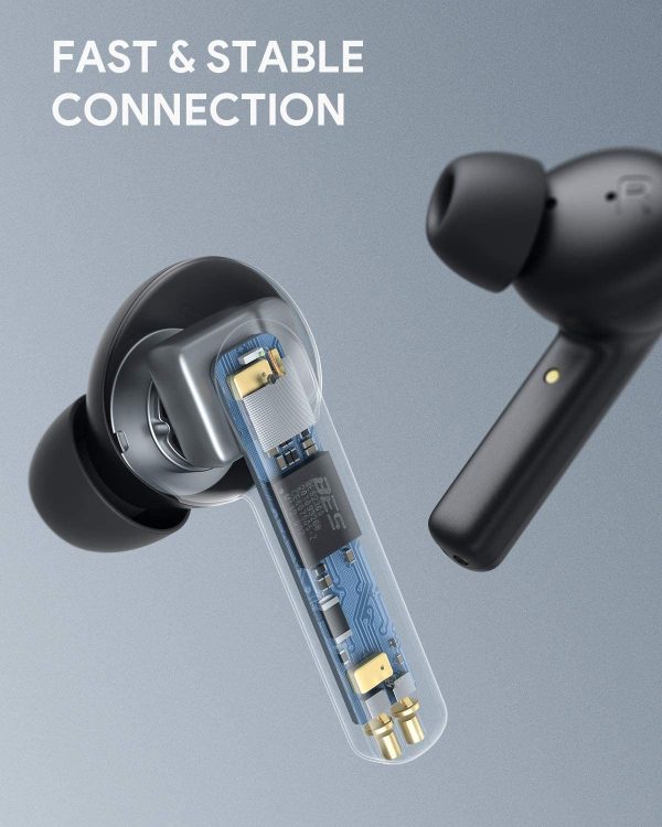71h0ssY6y2L._AC_SL1500_ Aukey Wireless Buds with Active Noise Cancellation - EP-N5 - Black - Image 2