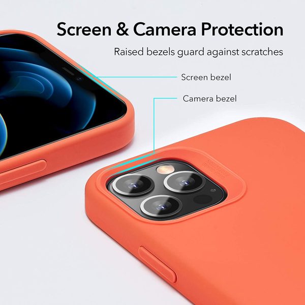Apple iPhone 12 Pro Max Cloud Super Soft Case by ESR - Coral Orange - Image 6