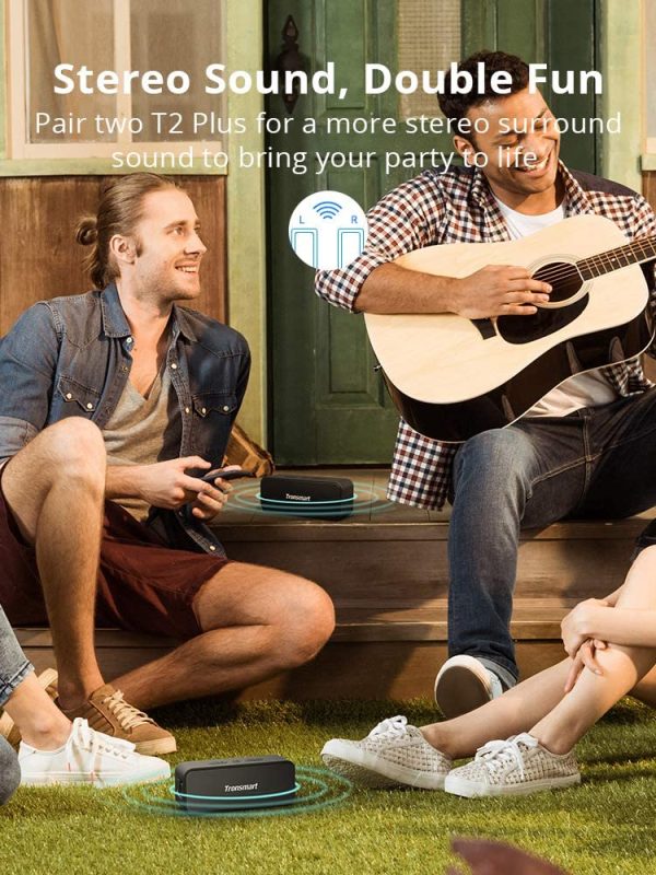 71yEYYSc6LL._AC_SL1000_ Tronsmart T2 Plus 20W Outdoor Waterproof Speakers - Black - GC - Image 9