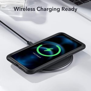 Apple iPhone 12 / iPhone 12 Pro Alliance Tough Case with 2 Tempered Glass by ESR - Black - Image 8