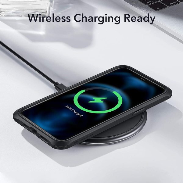 71yRPAxFUNL._AC_SL1500_ Apple iPhone 12 / iPhone 12 Pro Alliance Tough Case with 2 Tempered Glass by ESR - Black - Image 8