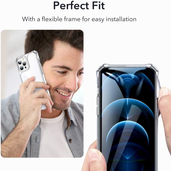 Apple iPhone 12 / iPhone 12 Pro Air Armor Rugged TPU Case - Clear - Image 3