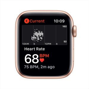Apple Watch SE - GPS, 44mm - Gold Aluminum Case with Pink Sand Sport Band - Image 6