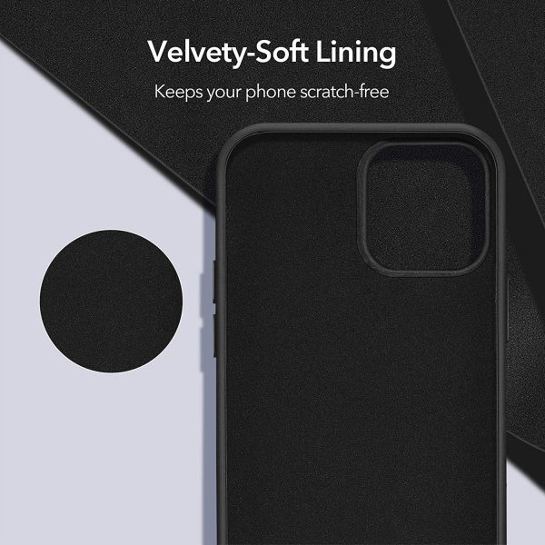 8167ABKKwIL._AC_SL1500_ Apple iPhone 12 / iPhone 12 Pro Cloud Super Soft Case by ESR - Black - Image 7
