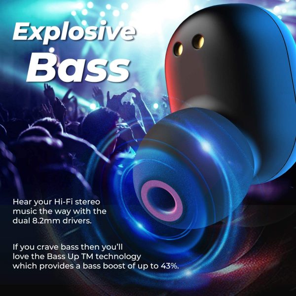 Tribit Flybuds 1 True Wireless Earbuds HiFi Stereo 36H Playtime Wireless Charging with Microphone IPX8 - BTH91 - Image 2